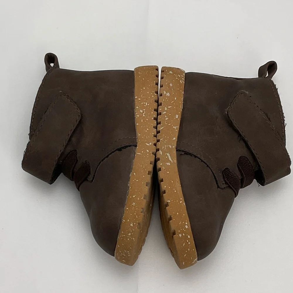 Wonder‎ Nation Toddlers Brown Walker Shoes Sz3 #0221